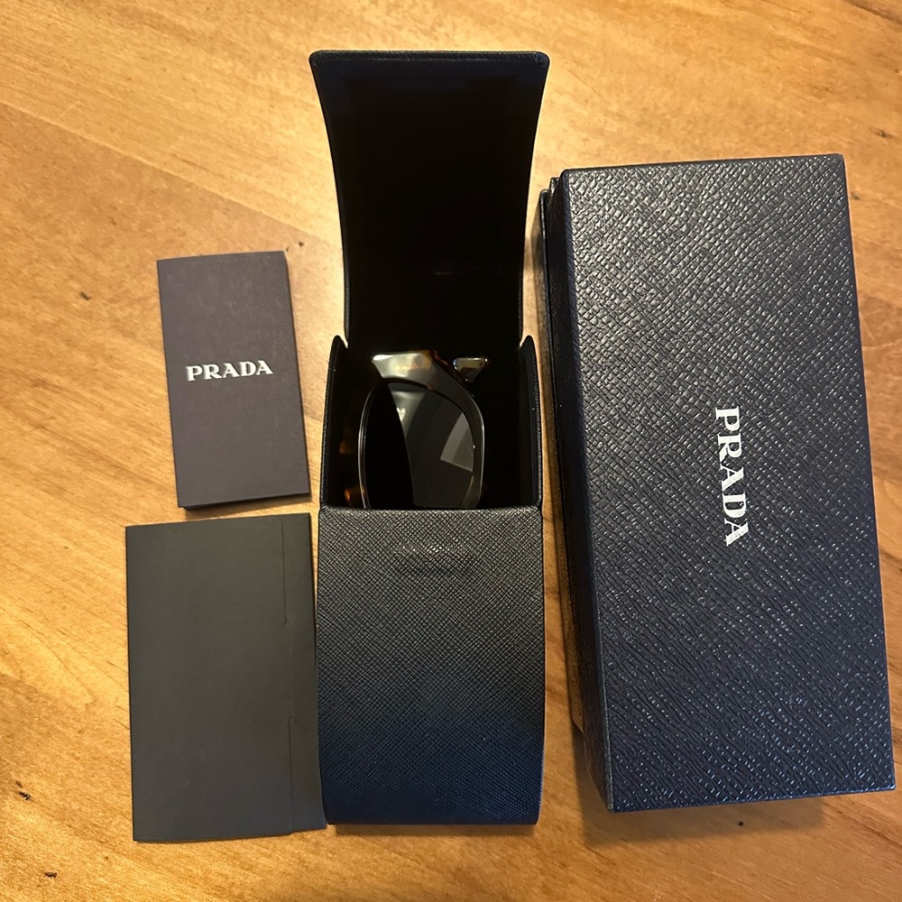 Prada Tortoise Shell Women's Sunglasses - Picture 2 of 8